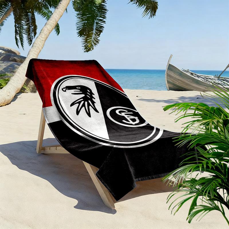 Asciugamano da Spiaggia Stampa SC Freiburg, Asciugamano Grande Morbido ad Asciugatura Rapida per Spiaggia Campeggio Nuoto