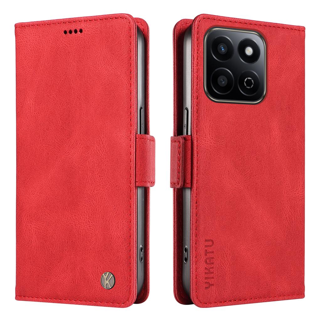 YIKATU YK-005 For Honor Play 60 Plus 5G/Play 9T/X7c 4G/200 Smart 5G Case PU Leather Wallet Phone Cover Skin Touch Feeling
