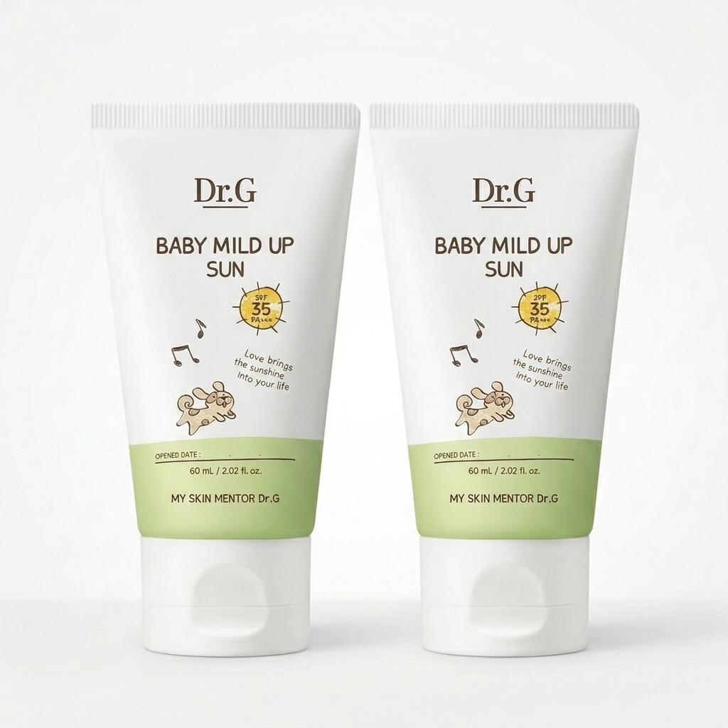 Dr.G בייבי מיילד אפ סאן SPF35 PA+++ 60 מ"ל (קרם הגנה מינרלי לעור רגיש)