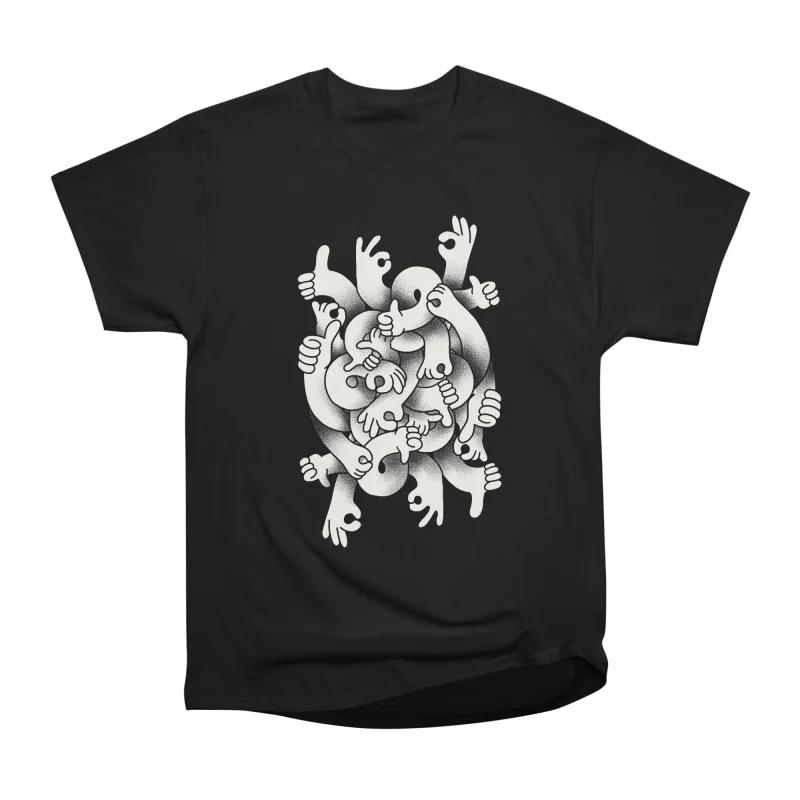 

Men Casual Shirts Short Sleeves OK FINE GOOD JOB Black Tees Oversized T-shirts XXXL чорний