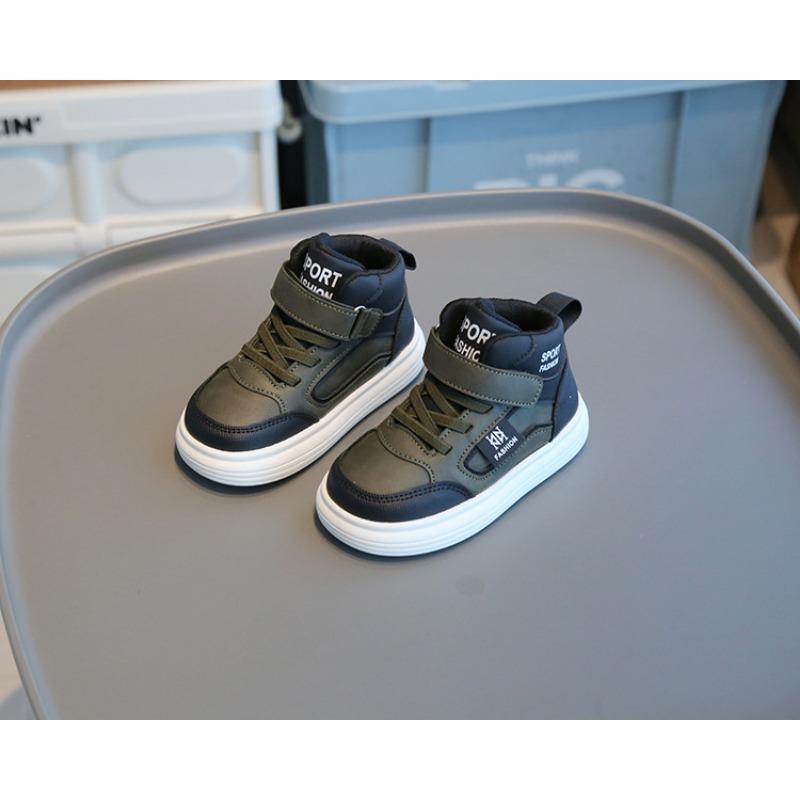 Kids High Top Platform Sneakers Lightweight Soft Soled Casual Sports Shoes For Boys Girls