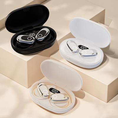 5.1 OWS Rotatable Earhook Bluetooth Headphones Long Battery Life Sports Headphones With Digital Display