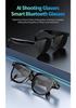 CY01 Smarte Brille: 8MP Kamera, KI-Sprachassistent, Musik, Anrufe, Foto-/Videoaufnahme, 16 GB Speicherplatz.