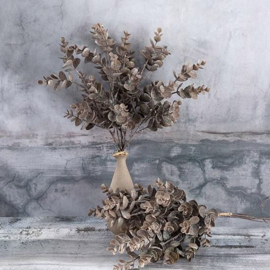 Planta de plástico única, realista, sem manutenção, decoração