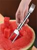 1pc Stainless Steel Watermelon Slicer & Fork