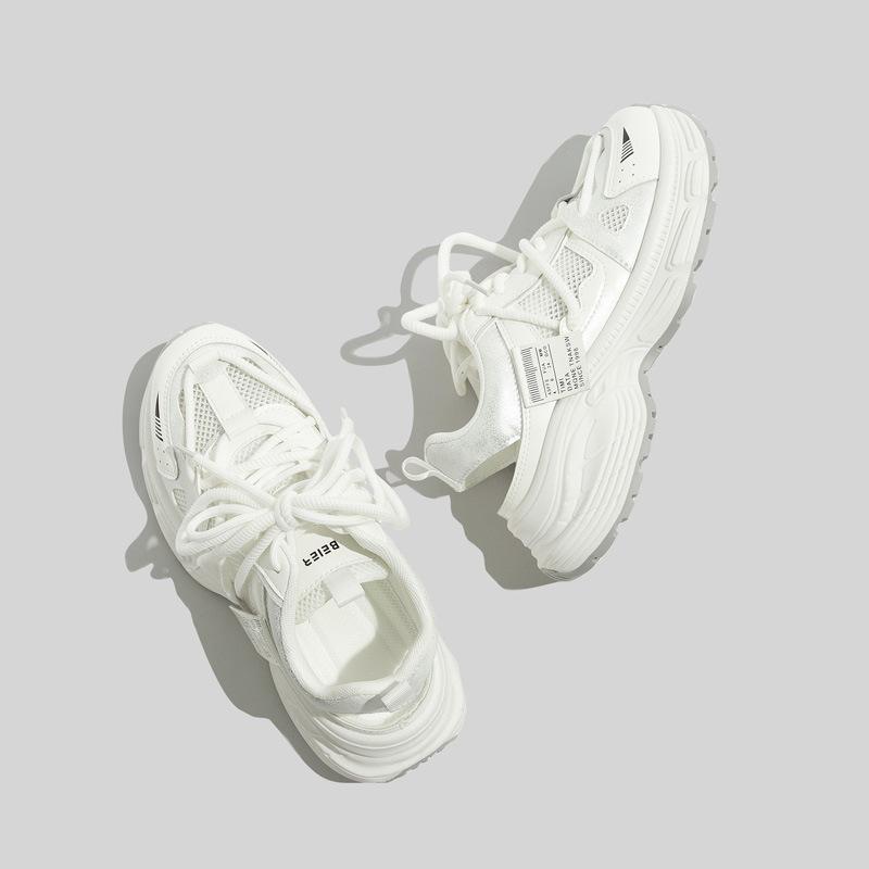 Léto nové síťované dámské bílé boty univerzální tenisky prodyšné skate boty módní ležérní boty módní pánské jednovrstvé boty