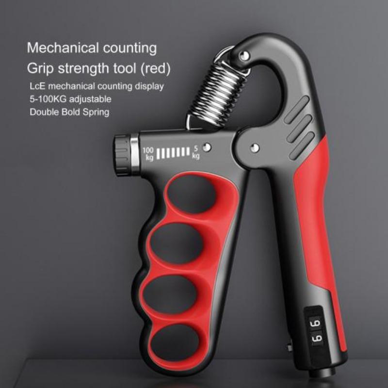 Hand Grip Strength Trainer Mechanical Countable 5-100KG Adjustable Forearm Exerciser Muscle Strengthener Developer Fitness Equipment