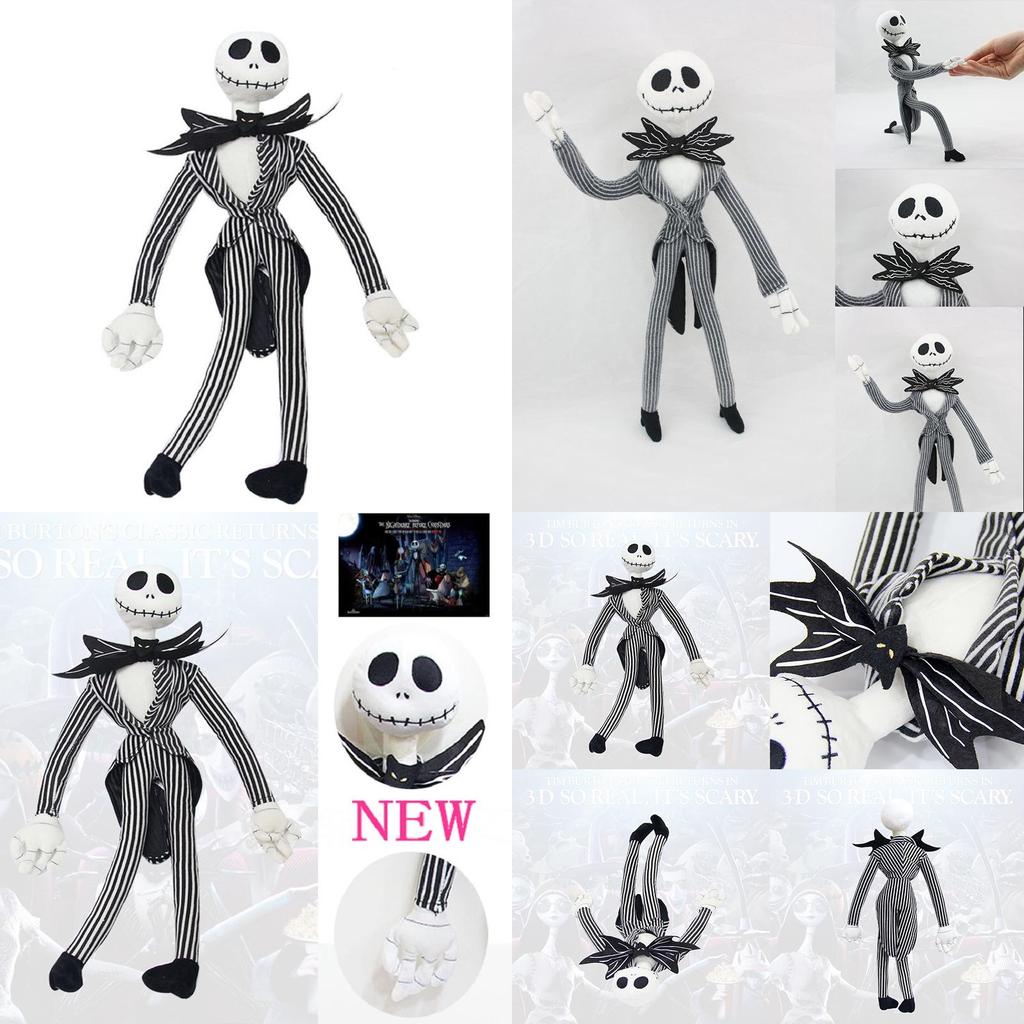 Disney The Nightmare Before Christmas Jack Skellington Plush Doll Soft And Cuddly 50cm Toy