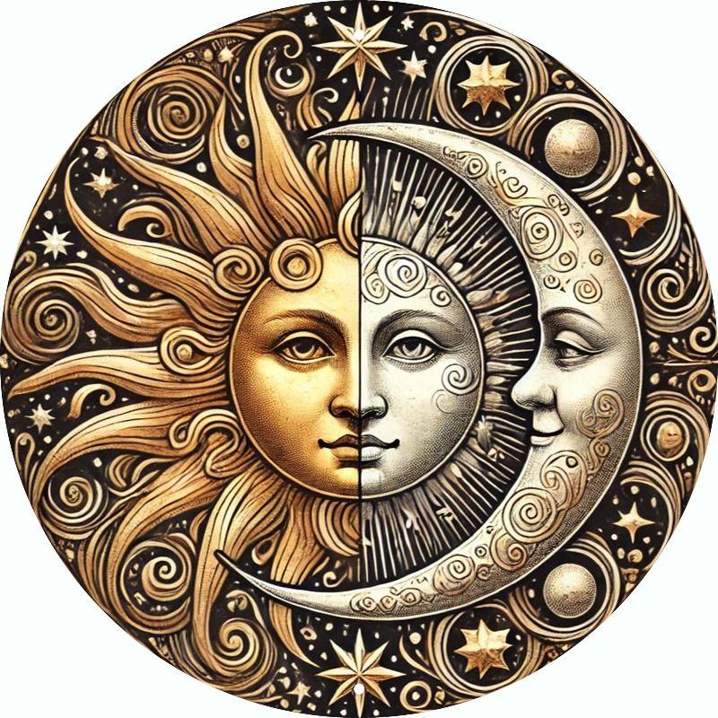 Yin Yang Taiji Metal Wall Art Decorative Sign
