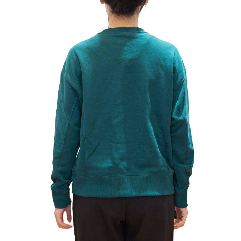 Puma Team Crew Letter Print Round Neck Pullover Knit Sweatshirt Women Sweatshirt Green 623482-43