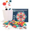 180 Pcs Puzzle Games Wooden Geometry Games Jigsaw Classic Educational Toys for Kids