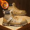 Outdoor Tooling Boots Medium Help Thick Sole Height Increasing Retro Style Men'S Martin Boots