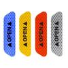 Car Door Reflective Anti-collision Stickers - Set of 4 Safety Warning Stickers for Night Driving