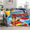 Fireman Sam Throws Blankets Kids Super Soft Warm Cartoon Flannel Blanket for Travel Bedding Couch Sofa Bed Blanket For Gifts