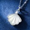 BELLA BOX New 925 Sterling Silver Style, Light Luxury, A Lifetime White Mother-of-pearl Collarbone Chain Accessory
