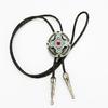 1 Pc Braided Shoestring Totem Bolo Tie Carved Charm Cowboy Necktie Necklace