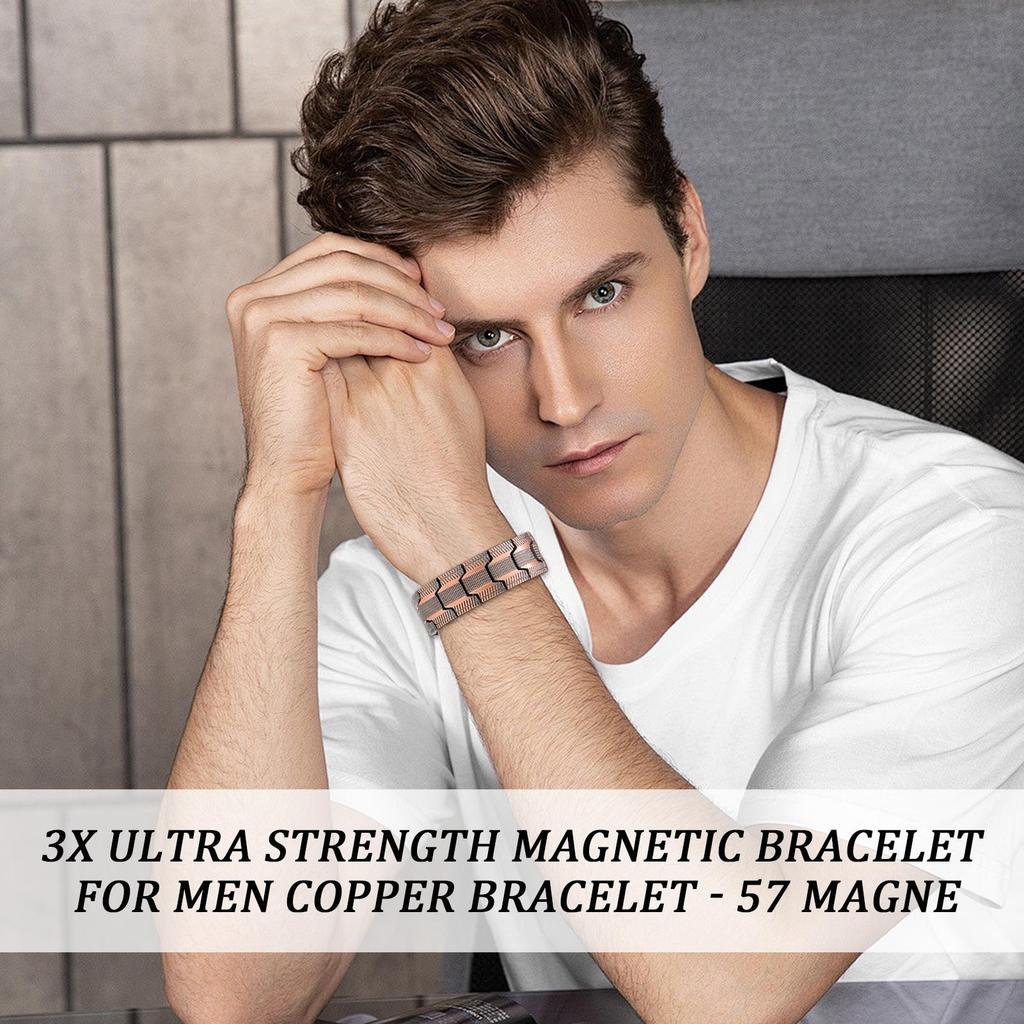 Magnetarmbänder Outdoor Energie Gesundheitsvorteile Magnete Armbandarmbänder Reines Kupfer für Damen Herren Schmuck Geschenk