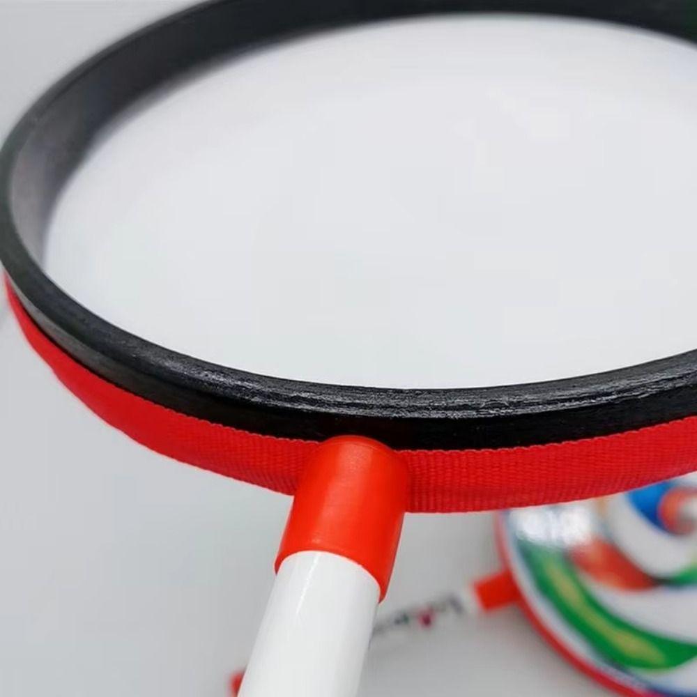 Hand Percussion Lollipop Hand Drum with Knock Stick Handheld Drum Toy Tambourine  Teaching Aids