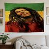 Bob Marley Reggae Music Legend  Polyester Wall Hanging Tapestry, Aesthetic Home Decor for Bedroom Dorm Photo Backdrop