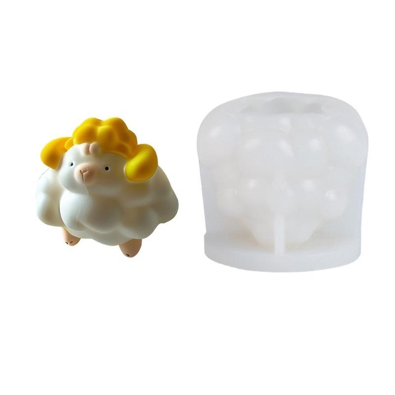 652F Sheep Mold for Chocolate Candy Innovative Sheep Shaped Cake Baking Molds Practical Molds for Baking Enthusiasts