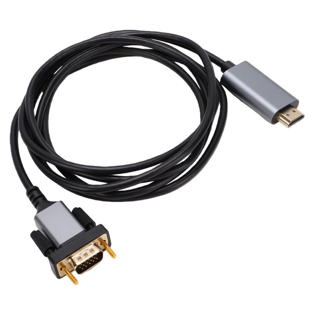 HD Multimedia Interface To VGA Cable 6.56FT Male To Male Unidirectional Cord for Computer Desktop Laptop PC Monitor