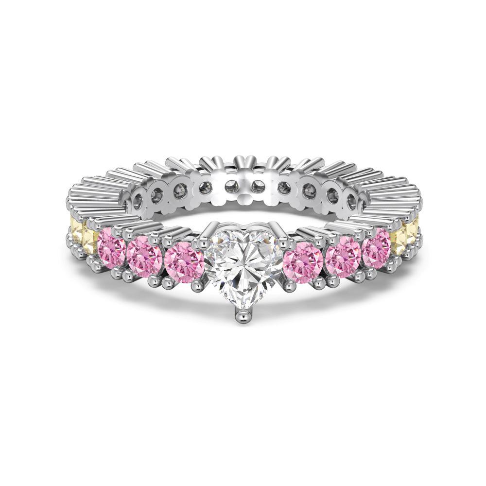 S925 Sterling Silver Bow Crown Zircon Ring - Women's Christmas Jewelry