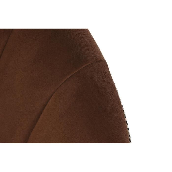Fauteuil en polyester marron moutarde - Marque - Modèle - Couleur principale: Blanc