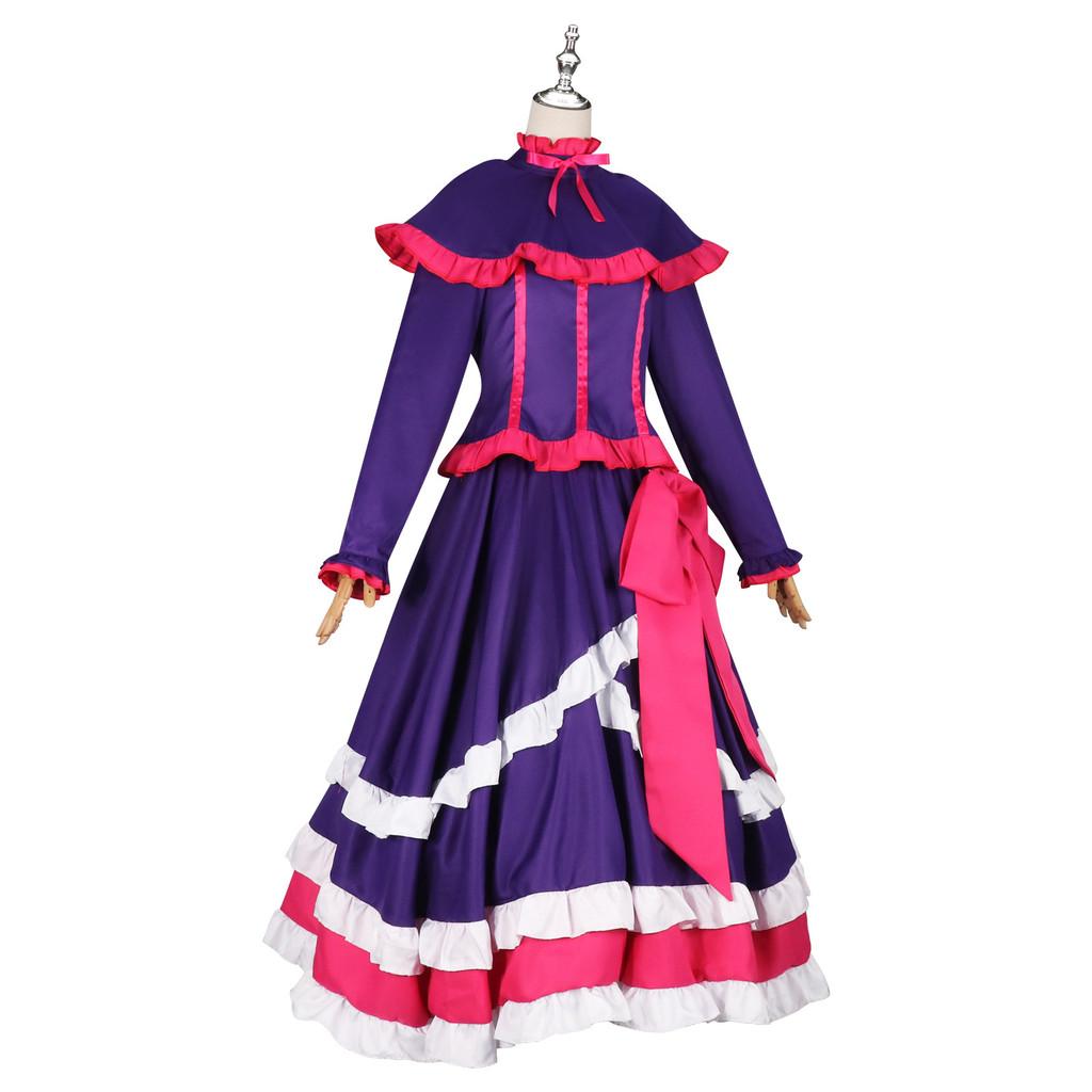 Shatia Overlord Cosplay Long Dress Retro Japanese Anime Costume For Cosplay Shows