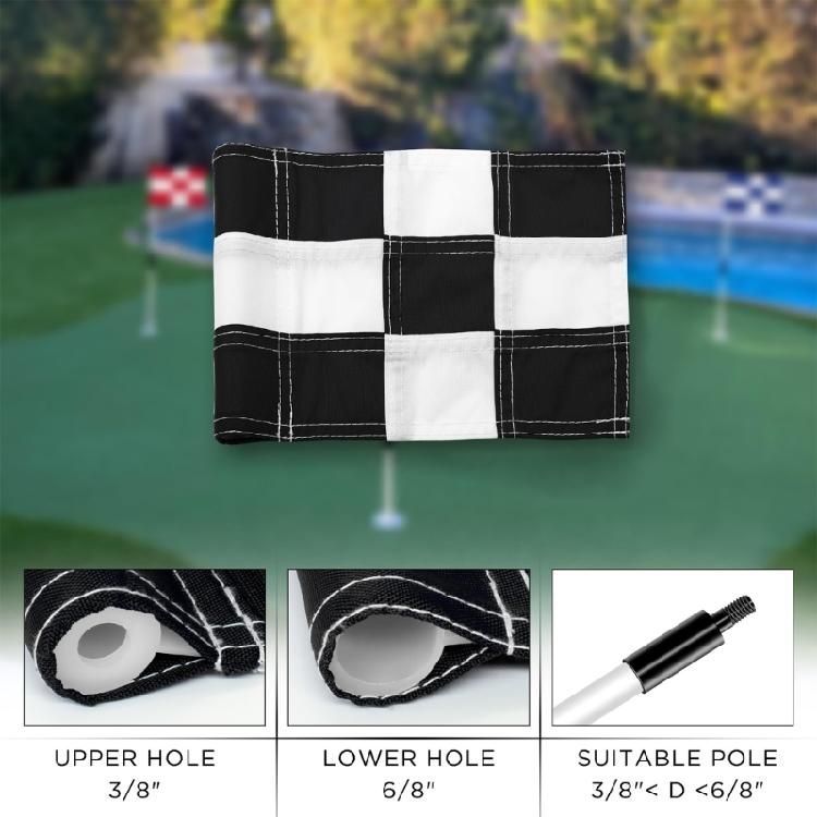 Golf Putting Green Flag With Bright Colors Anti Tear Durability Golf Trainings Flag For Beginners Coaches Drill