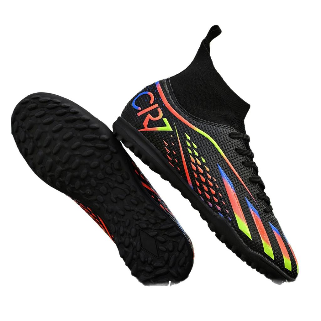 Adult Children Outdoor Lawn Sports Training Competition Long Nails Broken Nails Non-Slip Wear-Resistant Training Football Shoes
