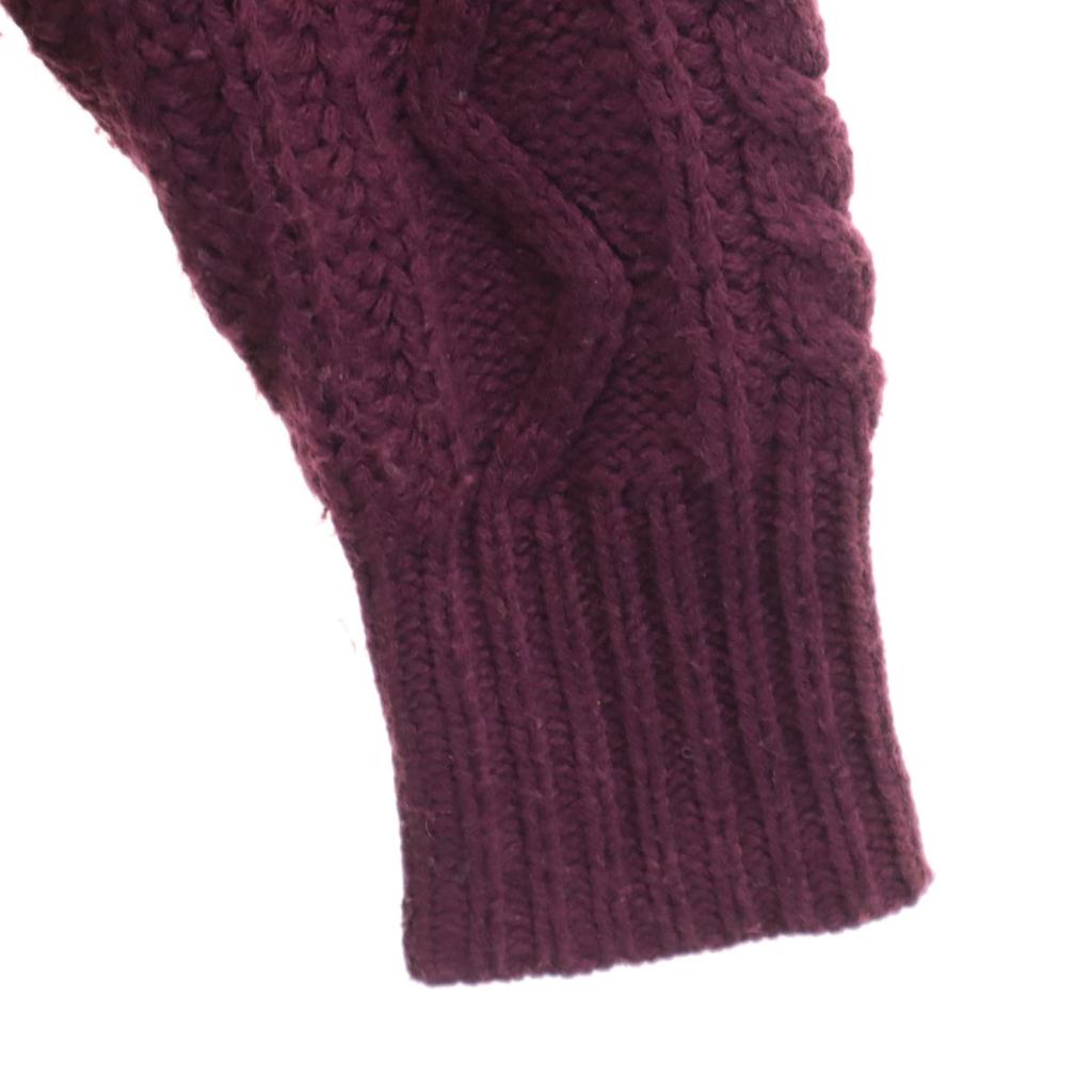 L.L.Bean Long sleeve sweater L wine-red Knit Outdoor Women Used
