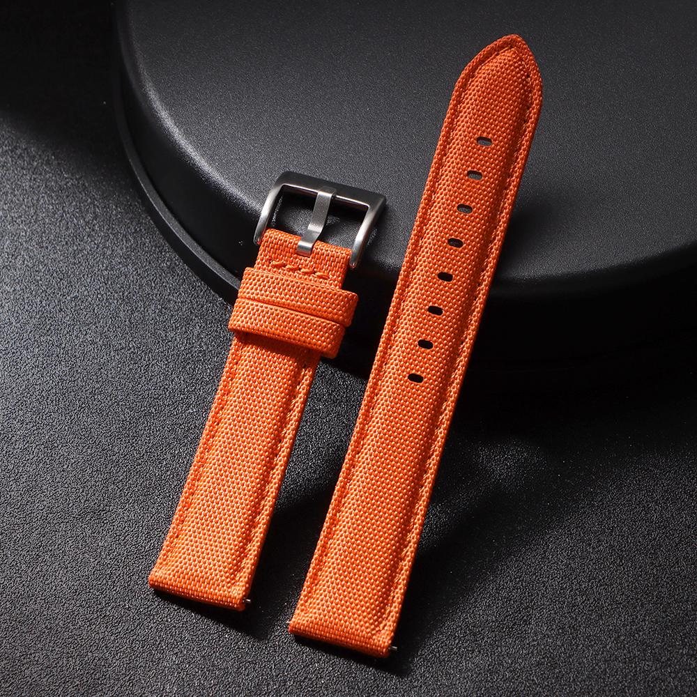 Denim Pattern Nylon Watchband for Casio Vintage Strap 20mm 22mm Watch Band for Seiko Watchs for Blancpain Men Women Accessories