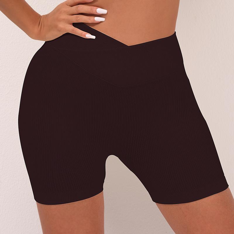 Costum de yoga INS fără cusături - Set de 5 piese în culori solide pentru femei: Pantaloni eleganți, pregătiți pentru fitness, cu susținere pentru abdomen și șold