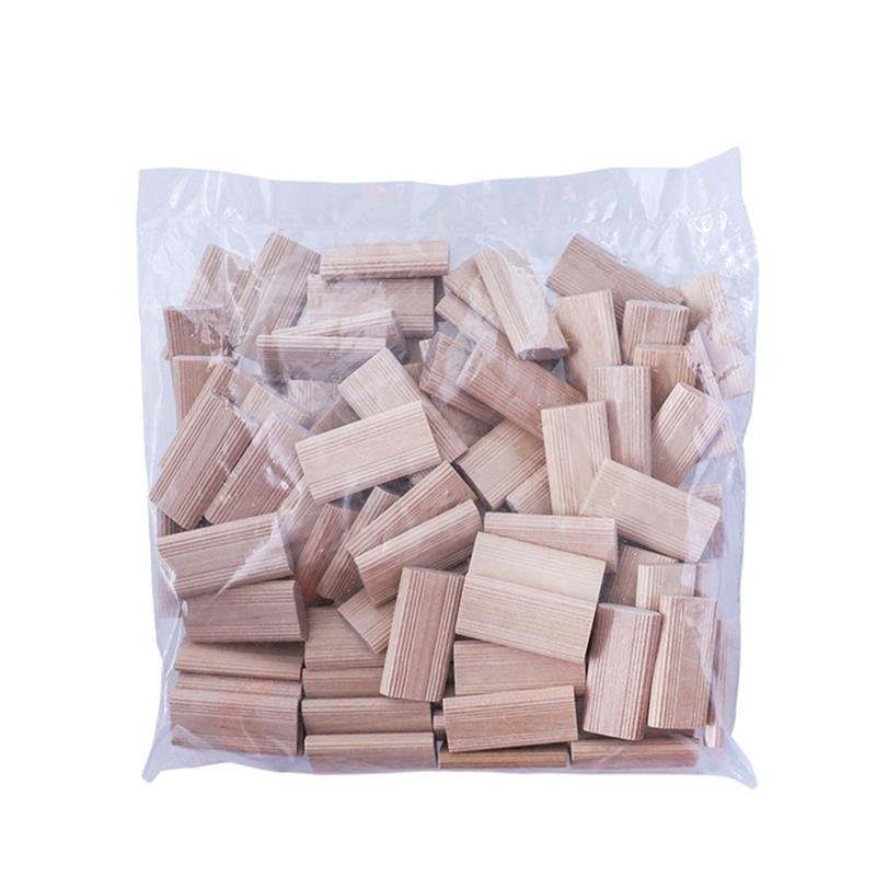 50Pz Domino Legno Massello Tenone Fai da Te Falegnameria Legno di Faggio Chiodo Tappo di Sughero Perni Tappi per Falegnameria Connettori per Giunzione Mobili