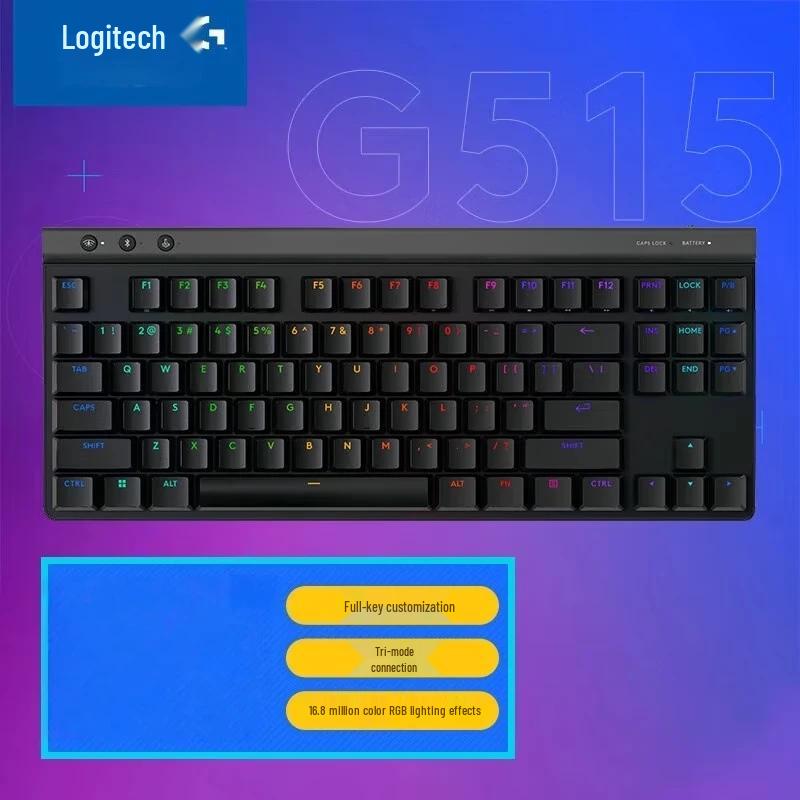 

Logitech G515 LIGHTSPEED TKL Low-Profile Wireless Gaming Keyboard