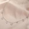 Teamer Four-Leaf Clover Clear Zircon Necklace Stainless Steel Little Charms Choker Lucky Jewelry Birthday Gift 2026 Spring New
