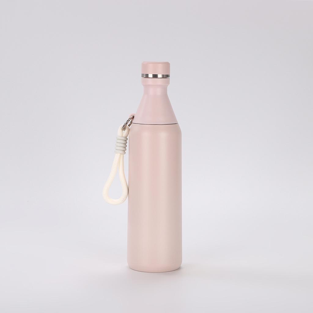 20Oz Insulated Sport Travel Water Bottle Wide Mouth And Small Mouth 3-Segment Combination Thermos Bottle Keep Cold/Hot