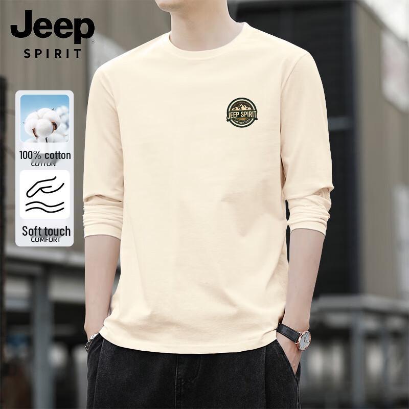 JEEP SPIRIT Men s Loose-Fit Long-Sleeve T-Shirt L