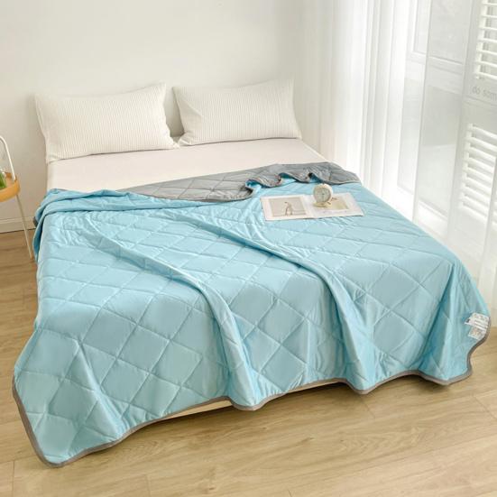 Summer Cooling Quilt for Hot Sleepers Light-weight Breathable Cooling Quilt Padded Summer Quilt for Bed Sofa Stay Cool from Night Sweats