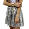 Women Skirt Elastic High Waist Sparkling Sequins Short Skirt Breathable Fabric Slimming Skirt Work Leisure Travel Parties