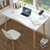 Computertisch, Skandinavischer Stil Home Office Schreibtisch, Studenten Holz Schreibtisch, mit Ergonomischer Kante, Geräumige Tischplatte