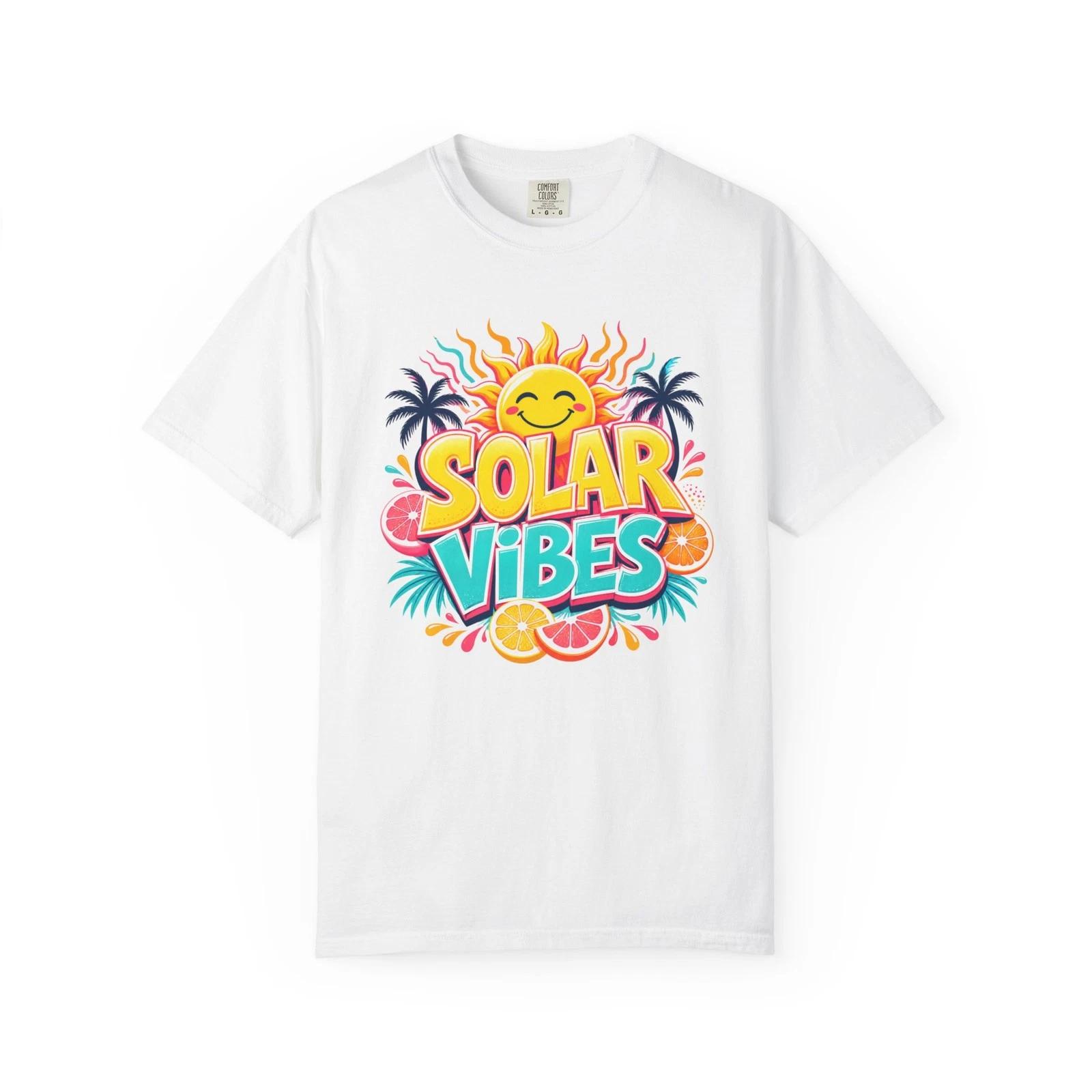 Solar Vibes T-T-Shirt Bright Summer Sun Graphic Tee 3XL