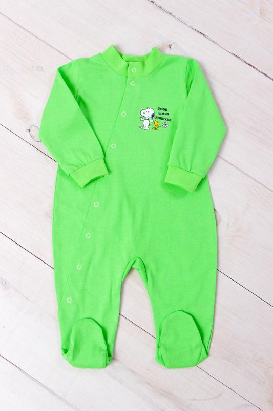 

Romper – Infant Cotton Long Sleeve with Buttons, Practical & Colorful, Any season, 5032-001-33-4 HC 62 весна зелений колір