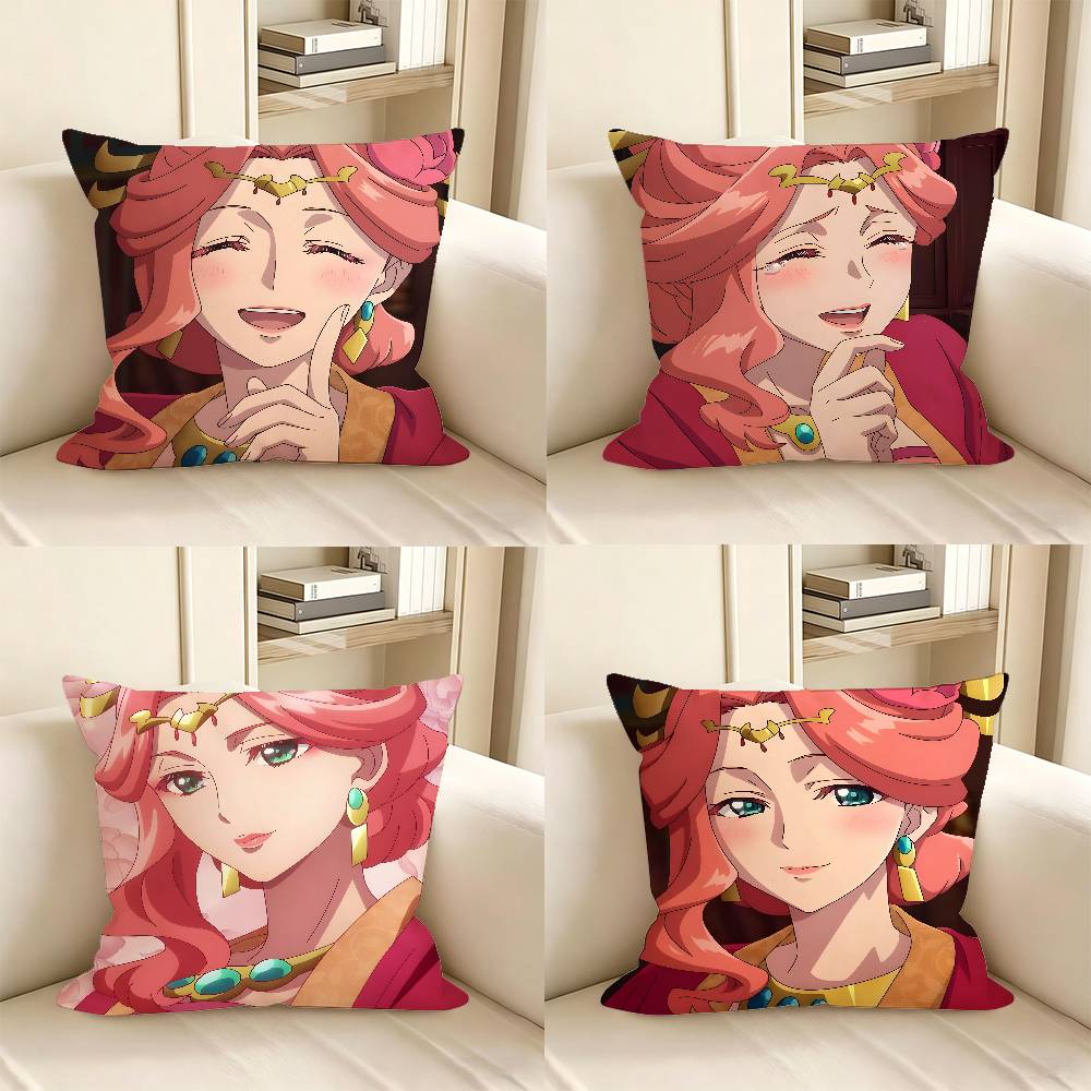 1pc Gyokuyou Anime Characters Pillow Case Fashion Square Pillowcase Bedroom Sofa Room Ins Decoration Leisure