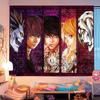 High Quality DDDeath Note Manga Tapestry Modern Stripe Dorm Wall Decoration MultiSize Flat Print Design