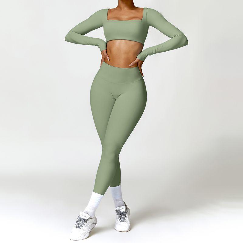 Guangzhou Zechuang Clothing Co., Ltd. Winter Nude Feel Tight Yoga Suit High-Waist Quick-Drying Running Sports Health