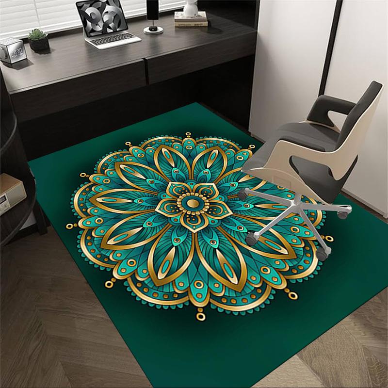 

1PC Mandala Pattern Extra Large Non Slip Floor carpet, Office, family, Studio Large Area Rug Indoor Rugs, Bold Statement Piece 60cm by 90cm