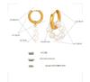 Luxury Minimalist Freshwater Pearl Earrings for Women: French Style, Real Gold Plated, Non-Fading