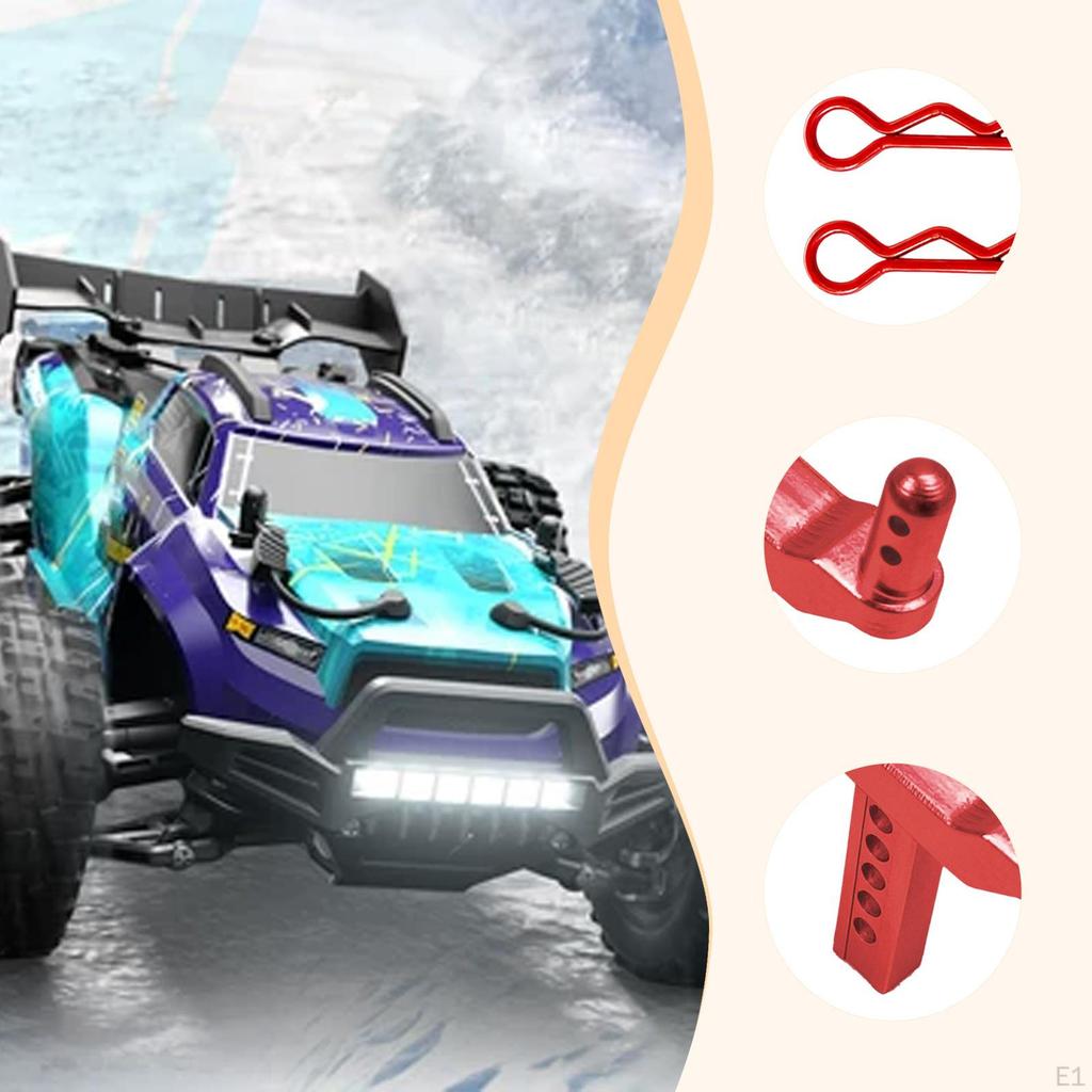 2 High-Performance Front And Rear Body Mounts for RC Car 16102 (1:16 Scale) - DIY Assembly Parts