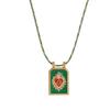 Fashion, Simple and Colorful Love Tarot Card Pendant Necklace for Women In Europe and America